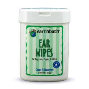 EarthBath Ear Wipes Fragrance Free