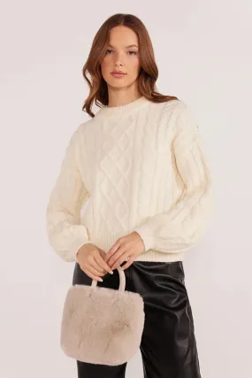 ESTELLE CABLE KNIT SWEATER