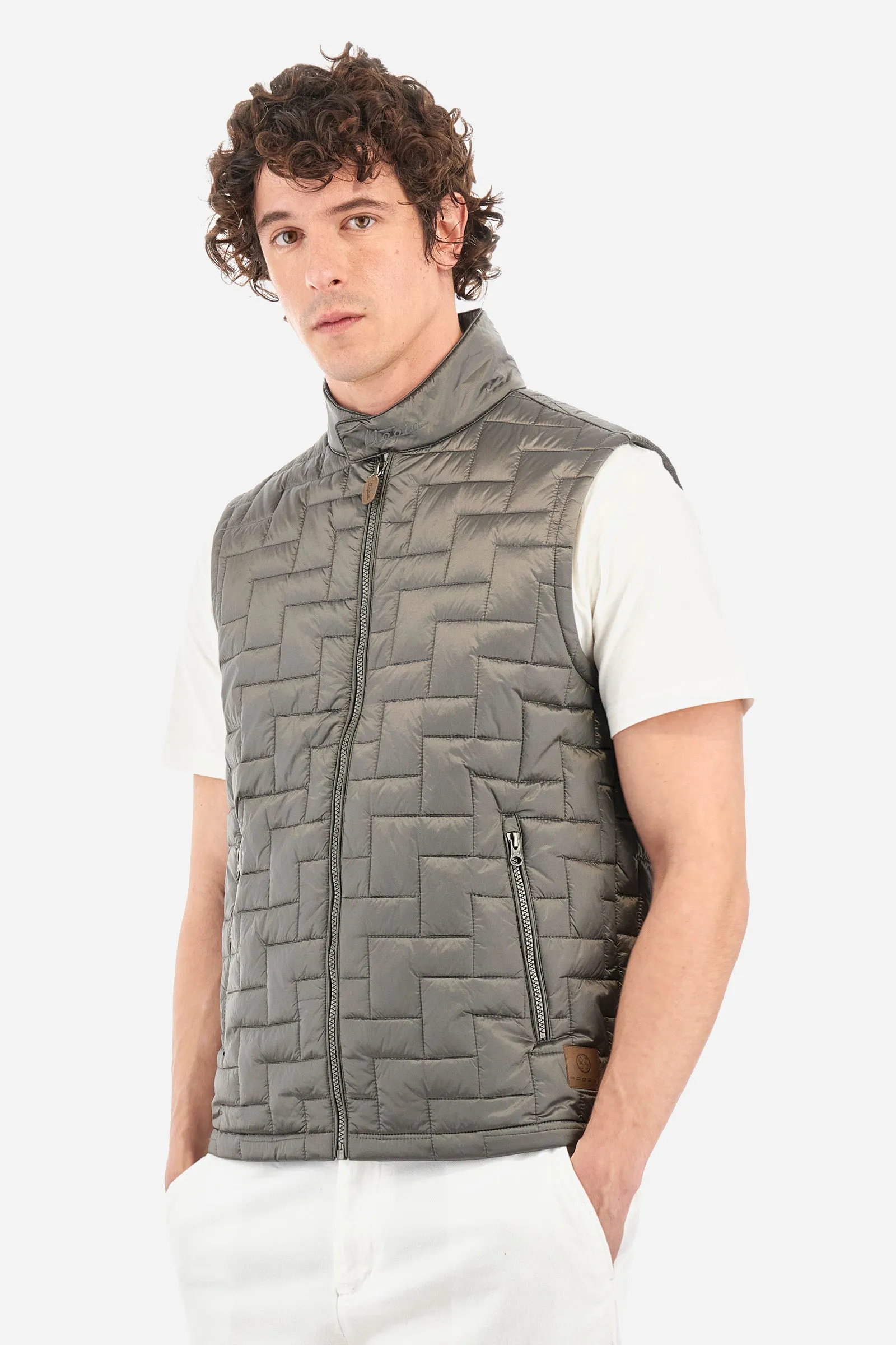 Gilet regular fit in tessuto sintetico - Yardlee