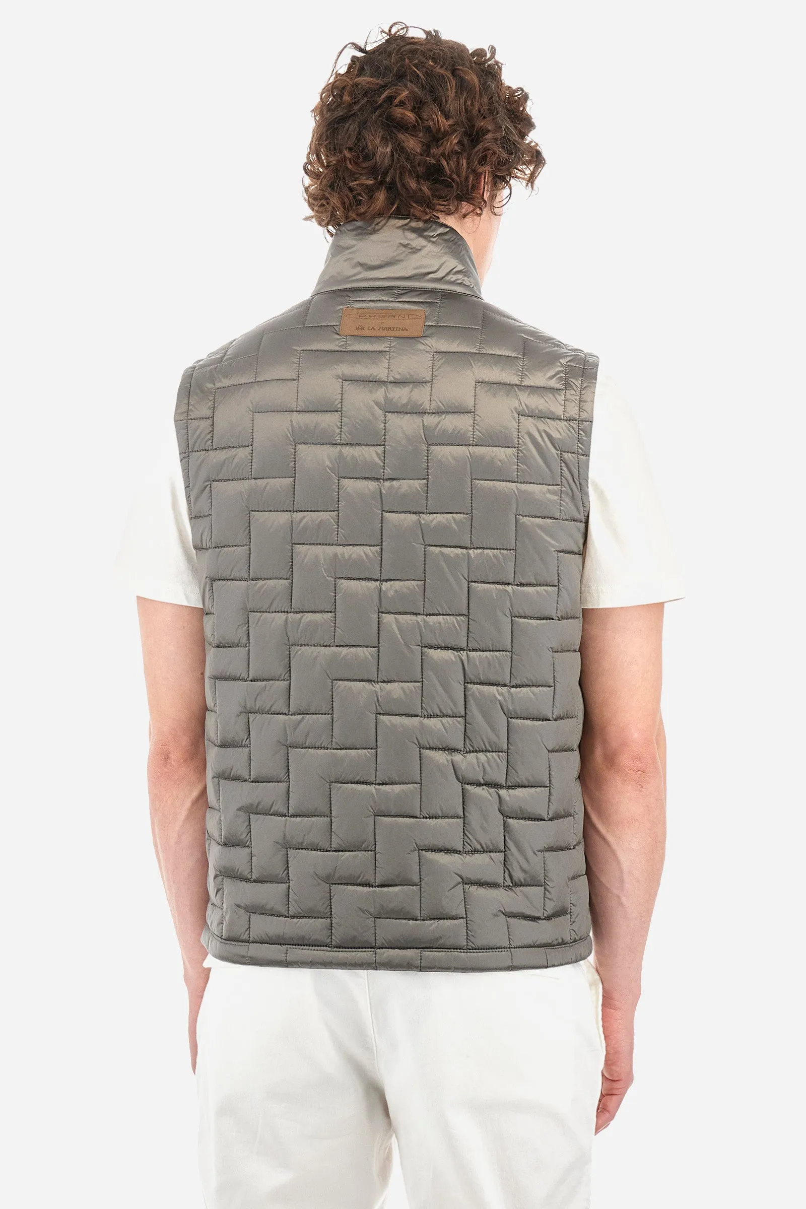 Gilet regular fit in tessuto sintetico - Yardlee