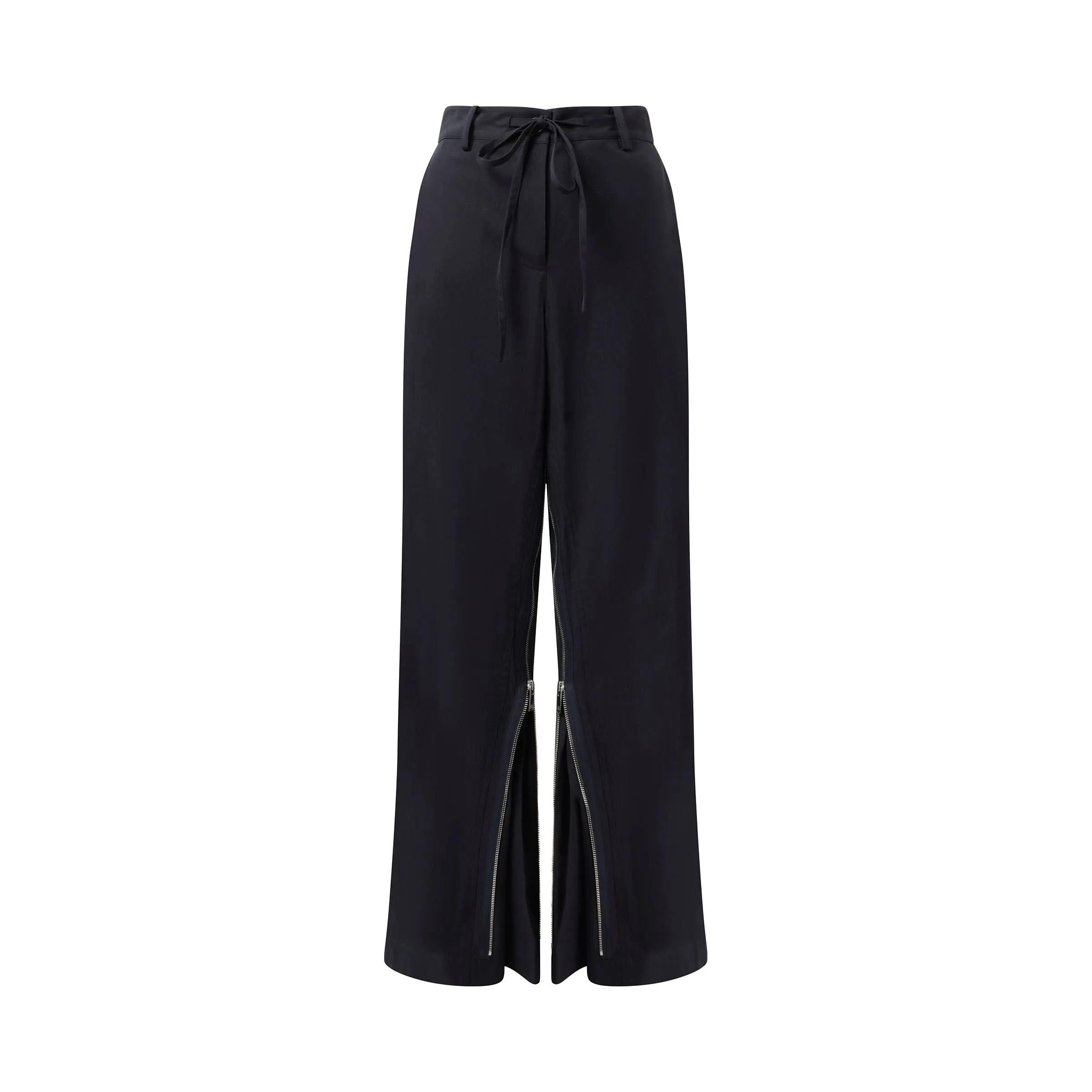 Gusset Wide Leg Pants in Navy