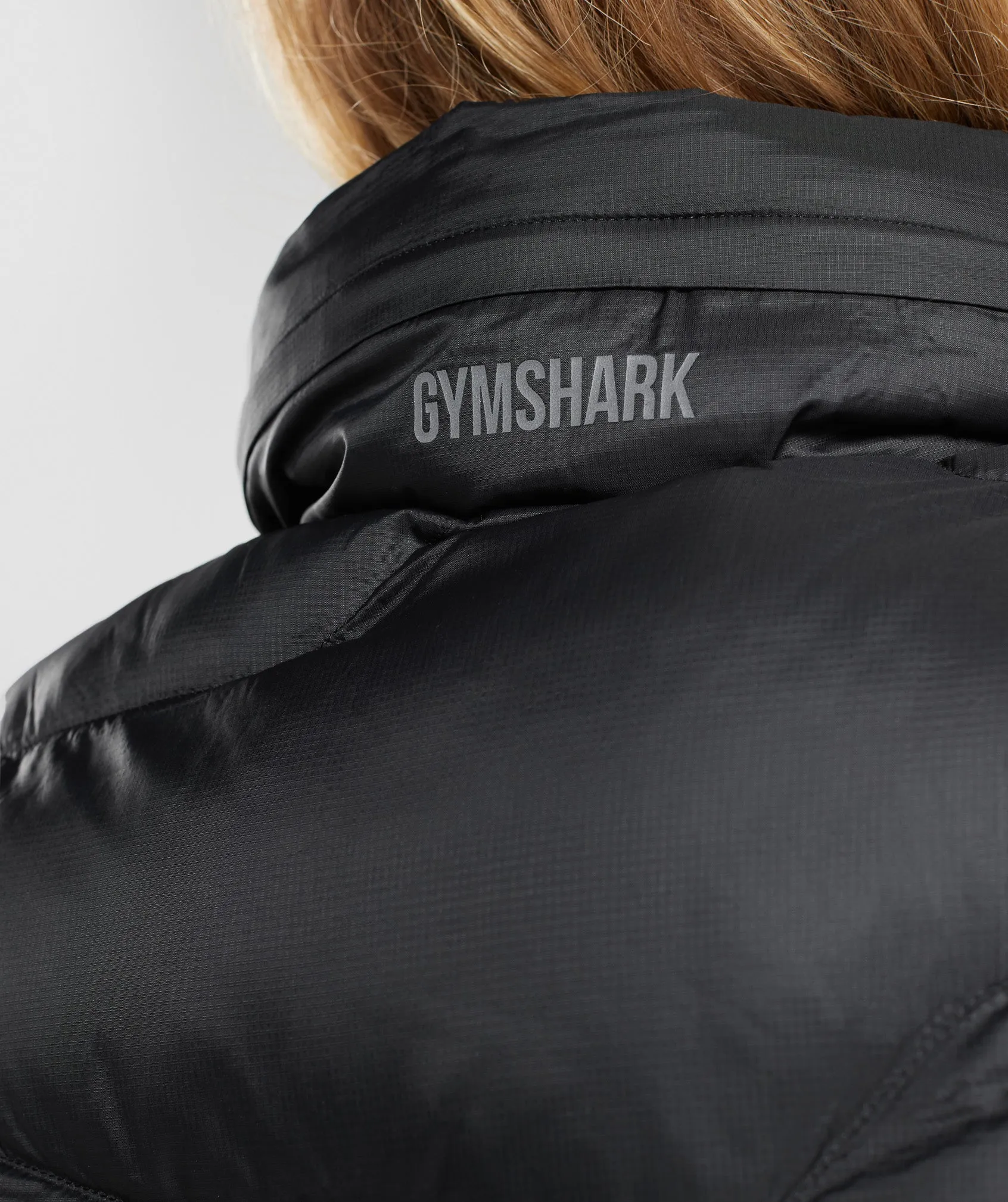 Gymshark Ross Midi Puffer Gilet - Black