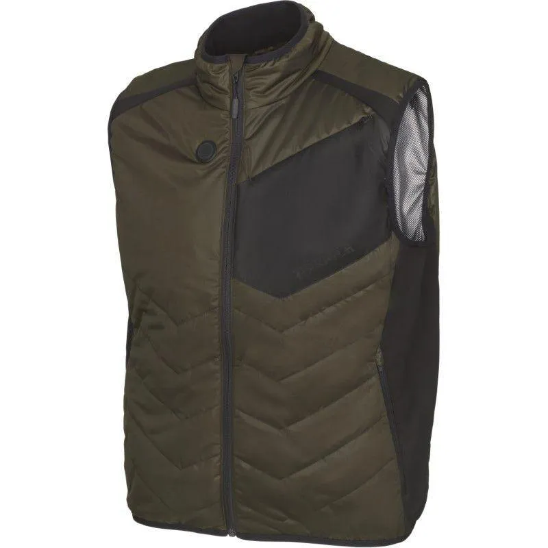 Harkila Heat Control Mens Gilet - Willow Green/ Black