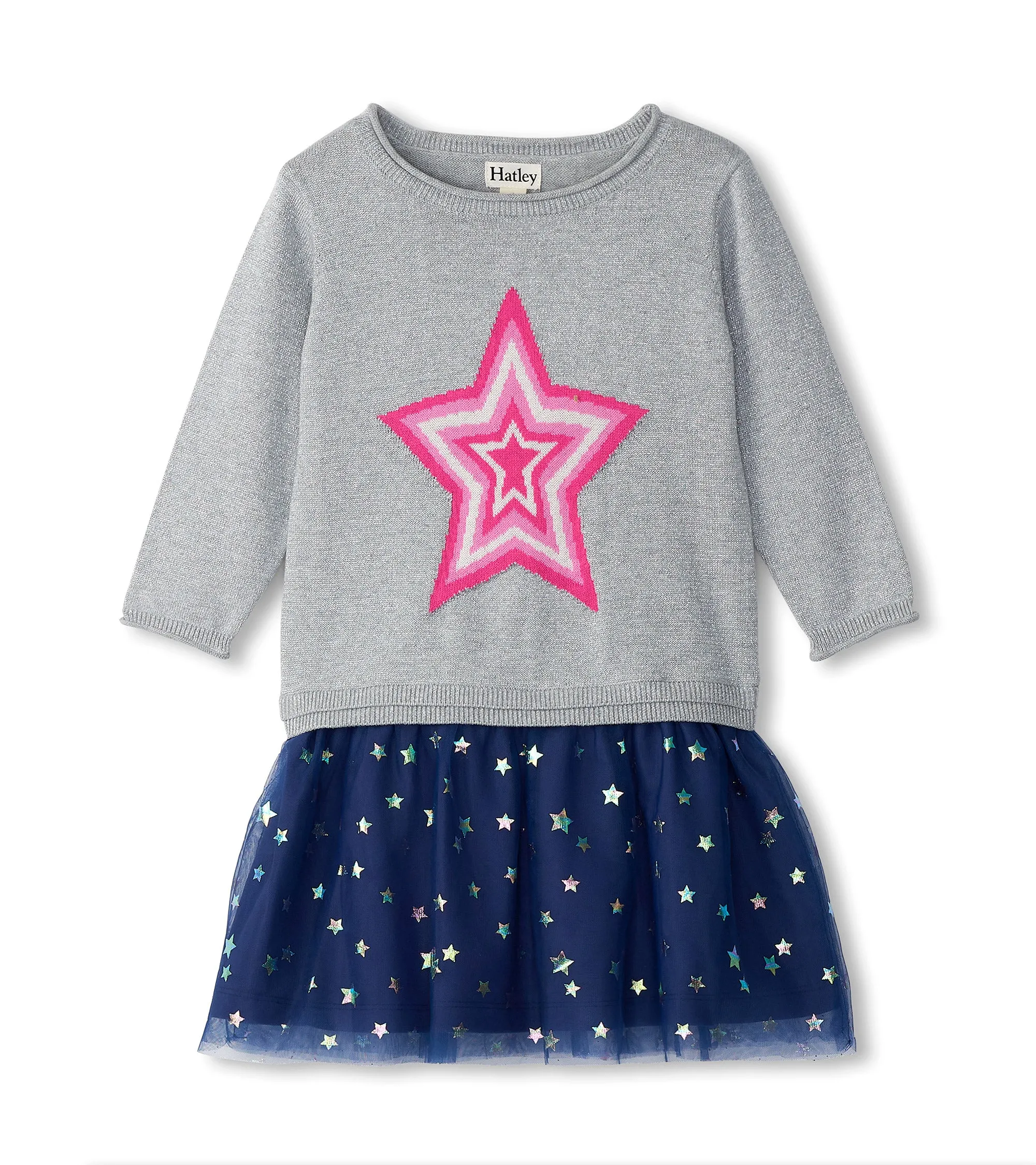 Hatley - Stargirl Dropped Waist Sweater Dress