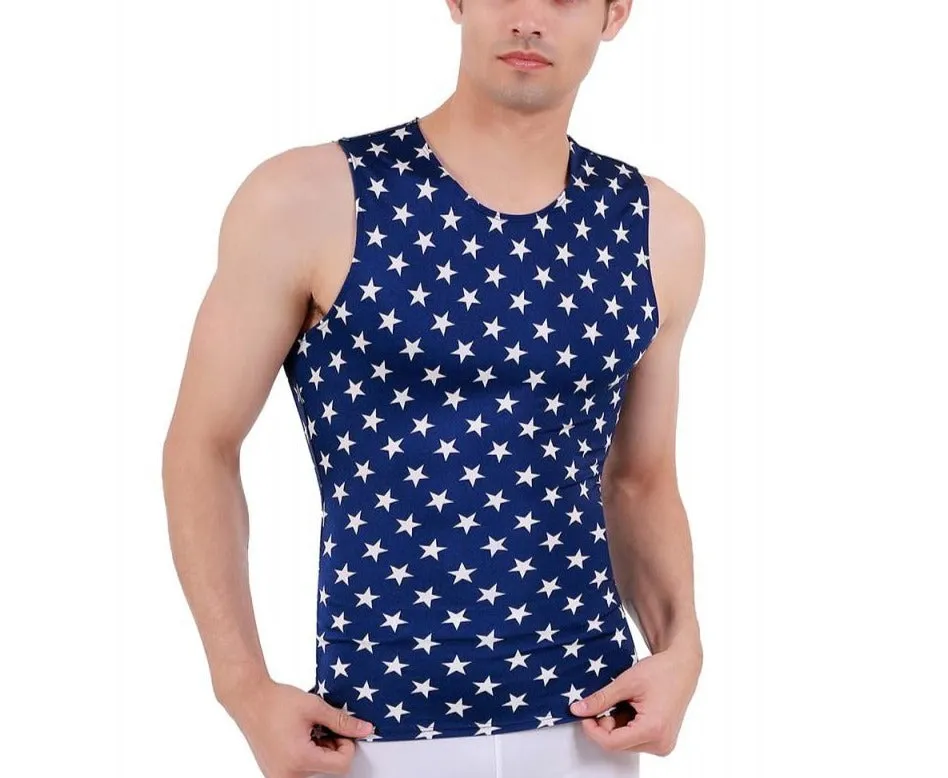 Insta Slim Stars Activewear Sleeveless Crew-Neck 4TAT0N1