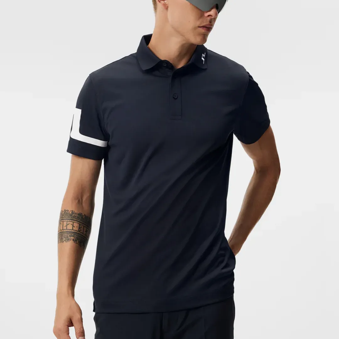 J Lindeberg Men’s Heath Regular Fit Golf Polo