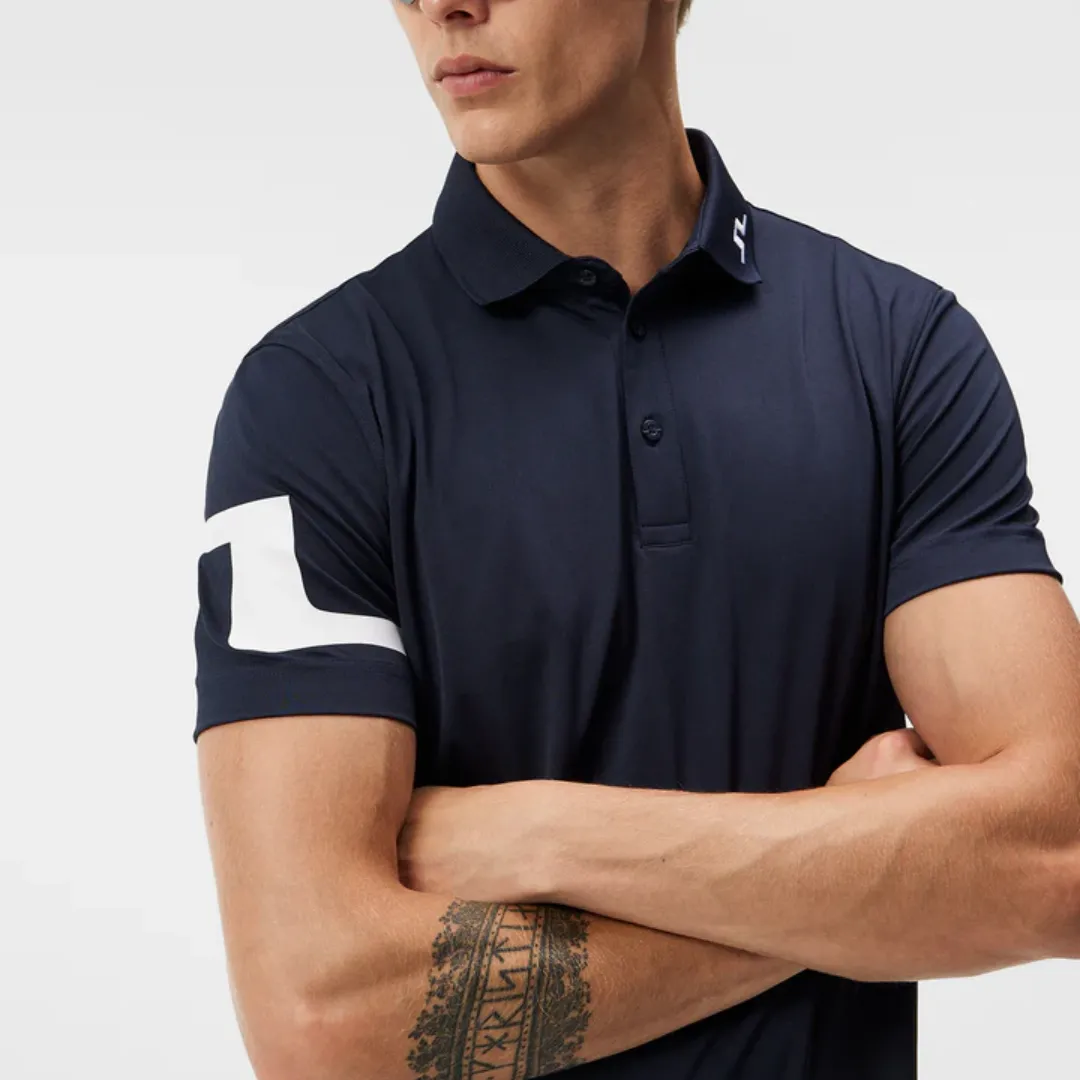 J Lindeberg Men’s Heath Regular Fit Golf Polo