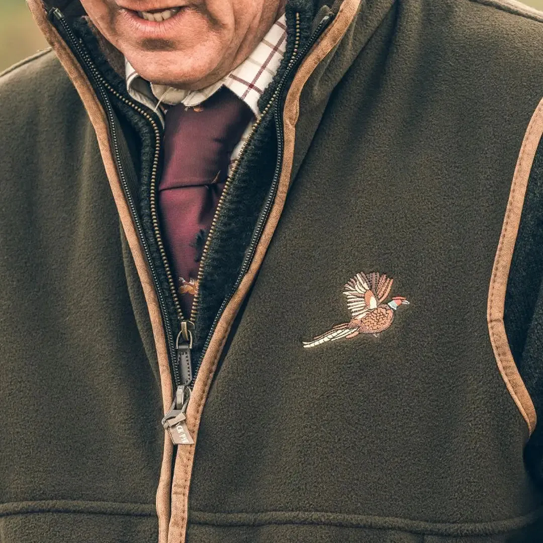 Jack Pyke Countryman Fleece Gilet With Pheasant Motif