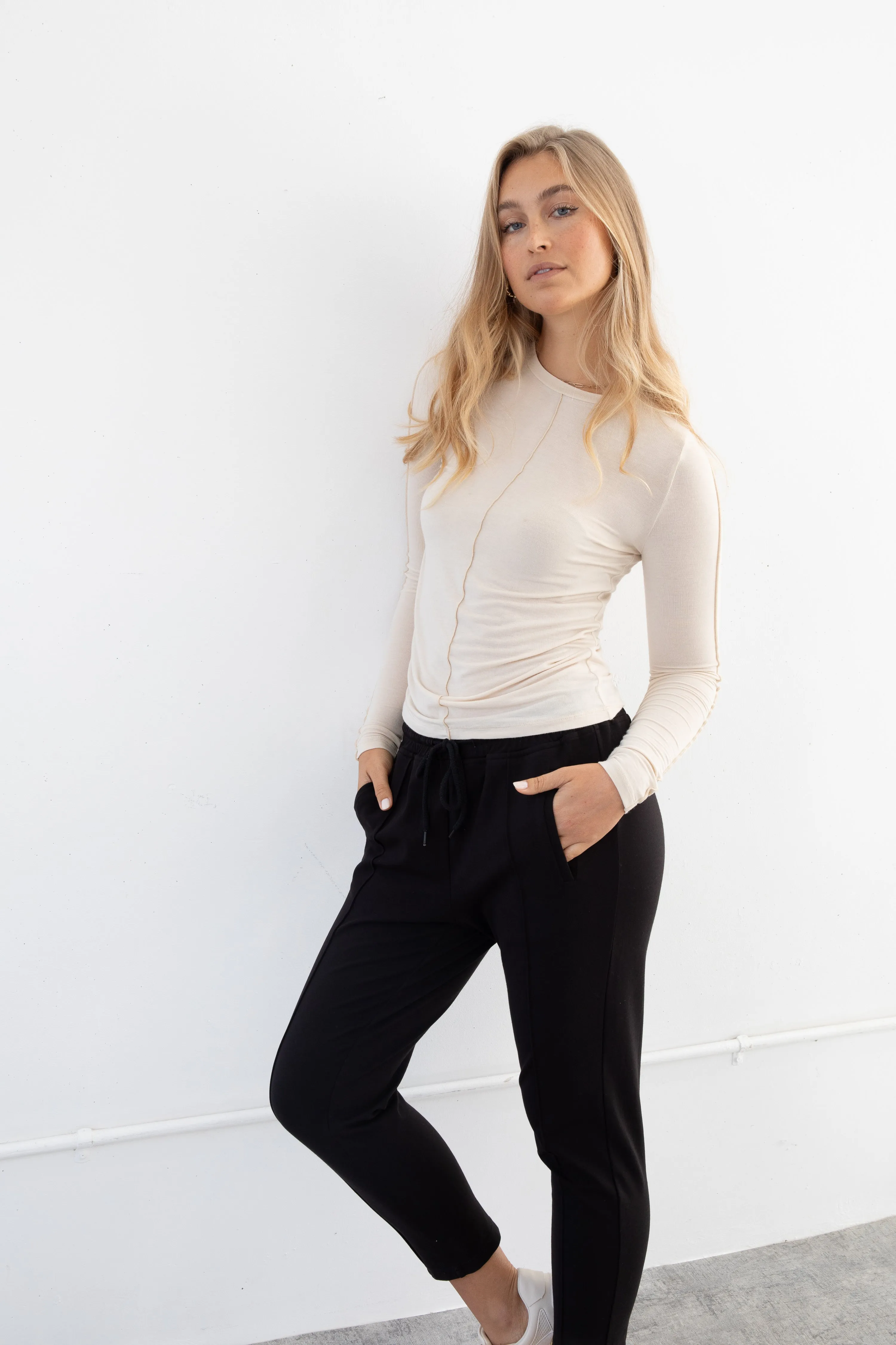 JAMIE TRACK PANT - BLACK