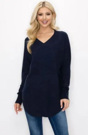 JOH Cashmere Sadie Top Navy