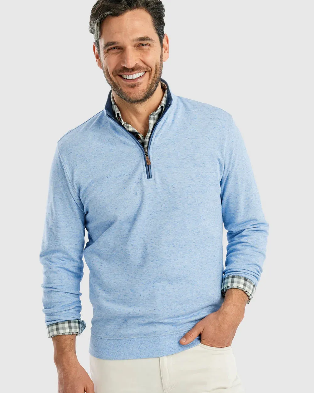 Johnnie-O Sully 1/4 Zip Pullover in Amalfi