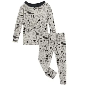 KicKee Pants Doodles L/S Pajama Set