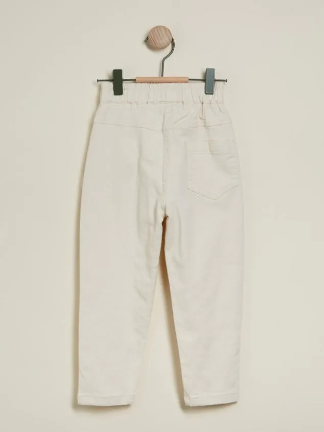 Kids' Rib Waist Pull-on Natural Chino Pant by Kaja Clothing - Mike Pants