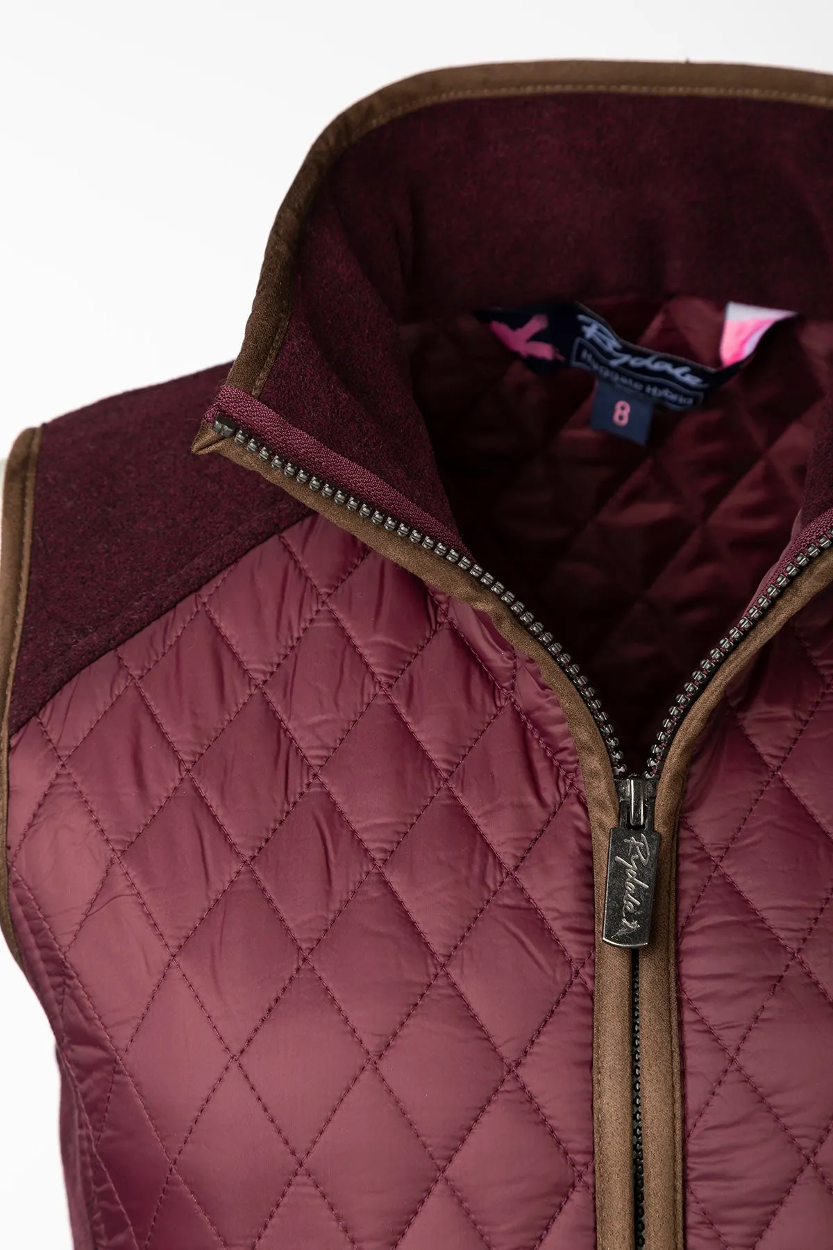 Ladies Diamond Quilted Hybrid Gilet - Huggate