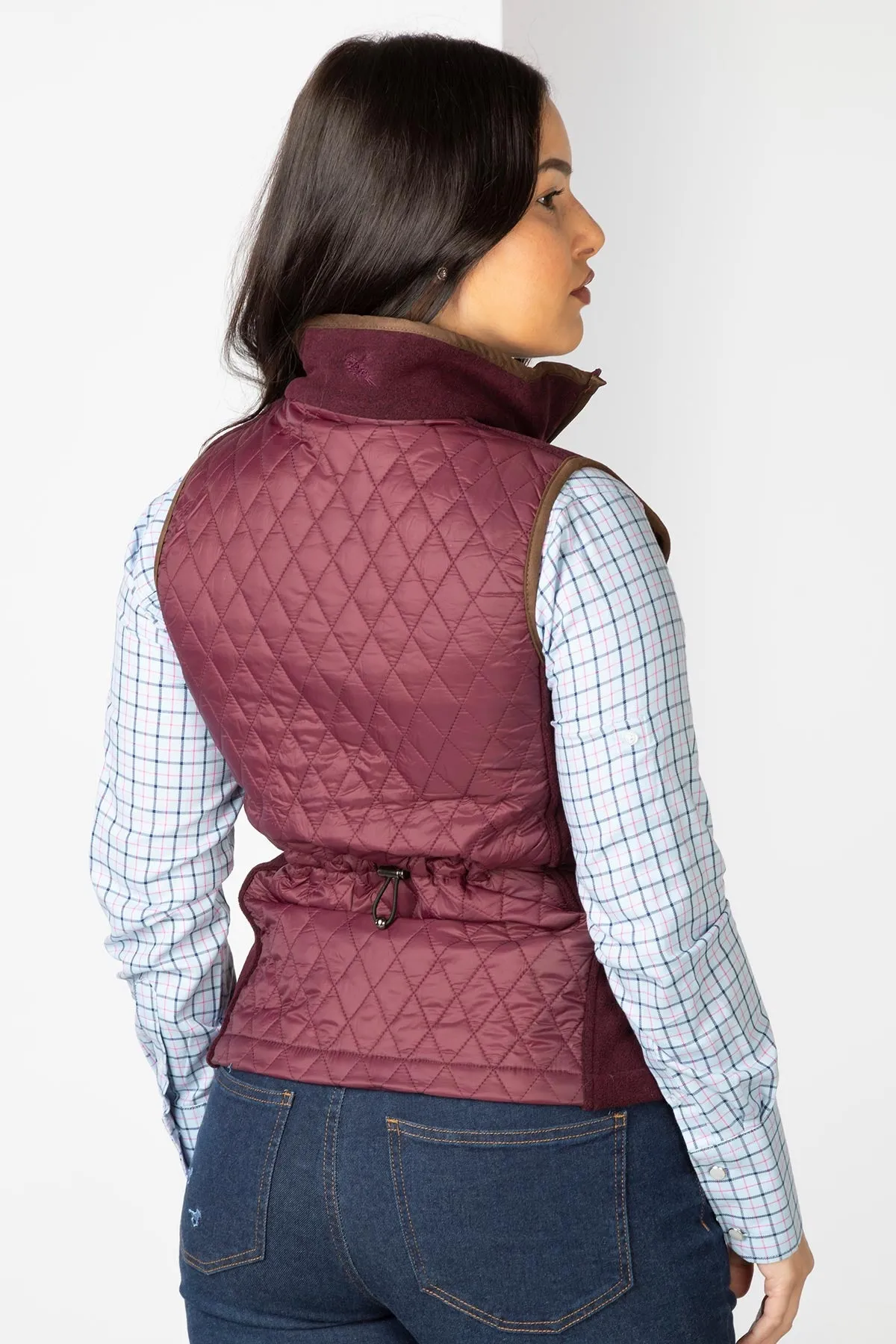 Ladies Diamond Quilted Hybrid Gilet - Huggate