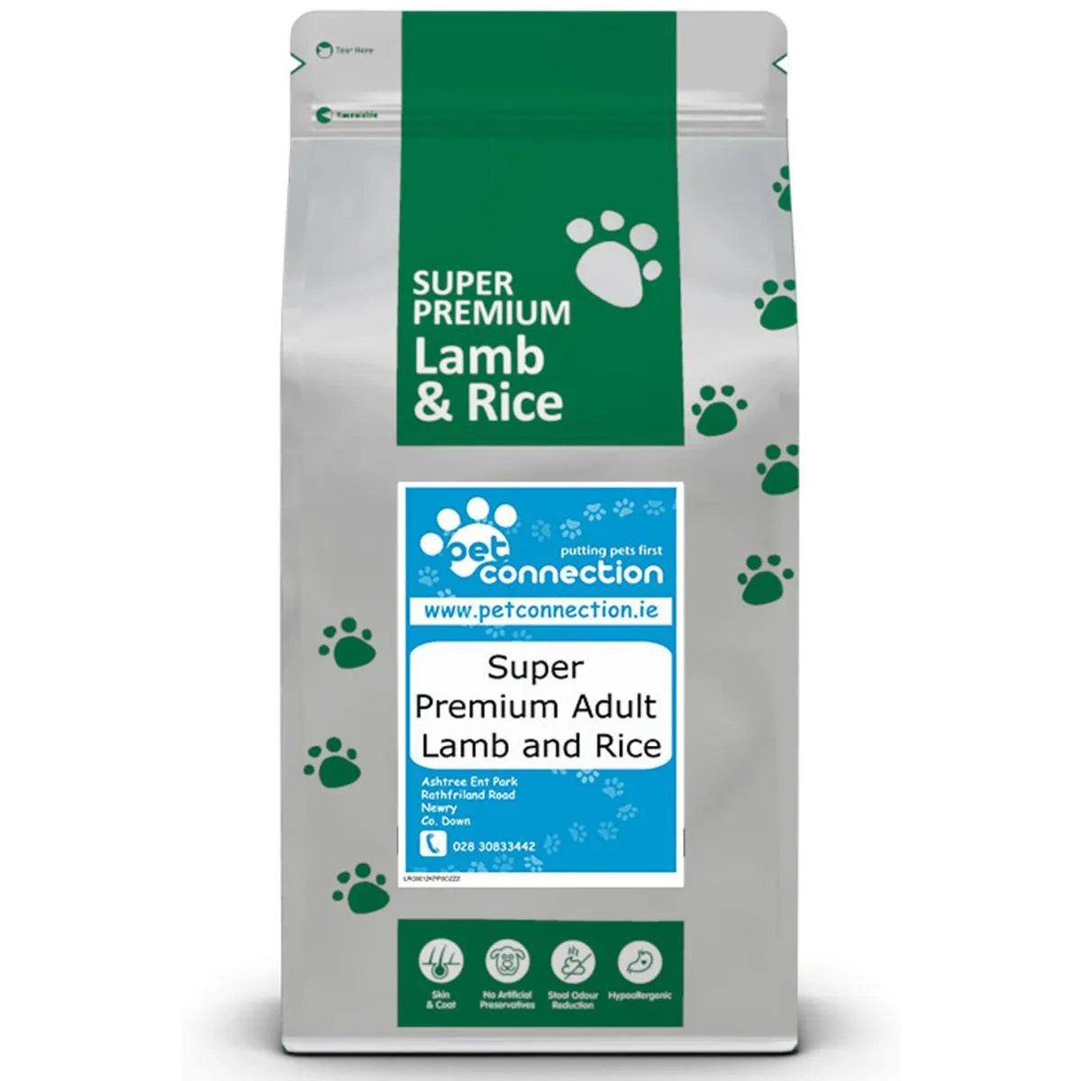 Lamb & Rice | Hypoallergenic Dry Dog Food | Super Premium by Pet Connection