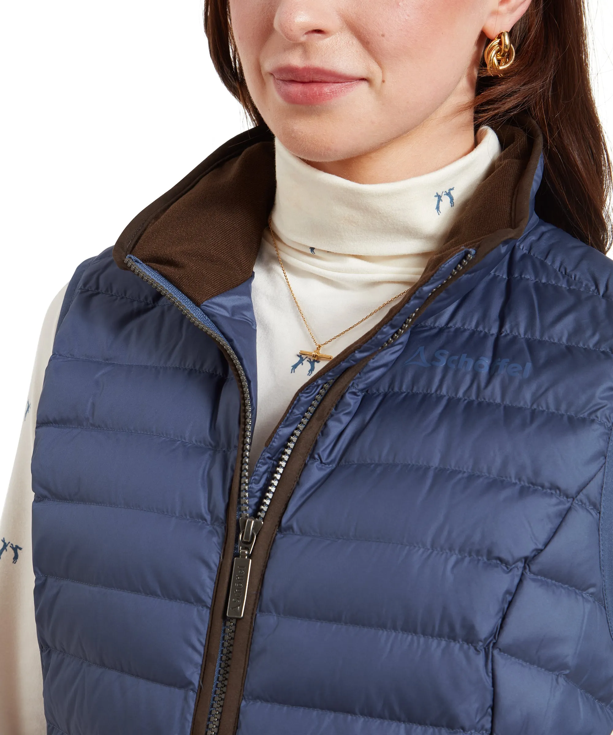 Launde Down Gilet - Stone Blue