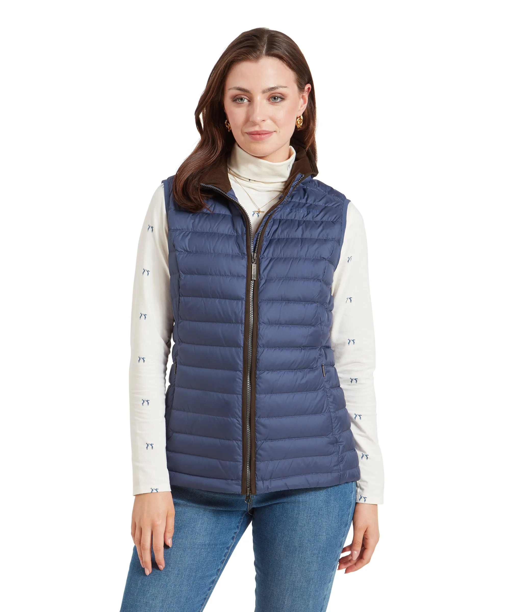 Launde Down Gilet - Stone Blue