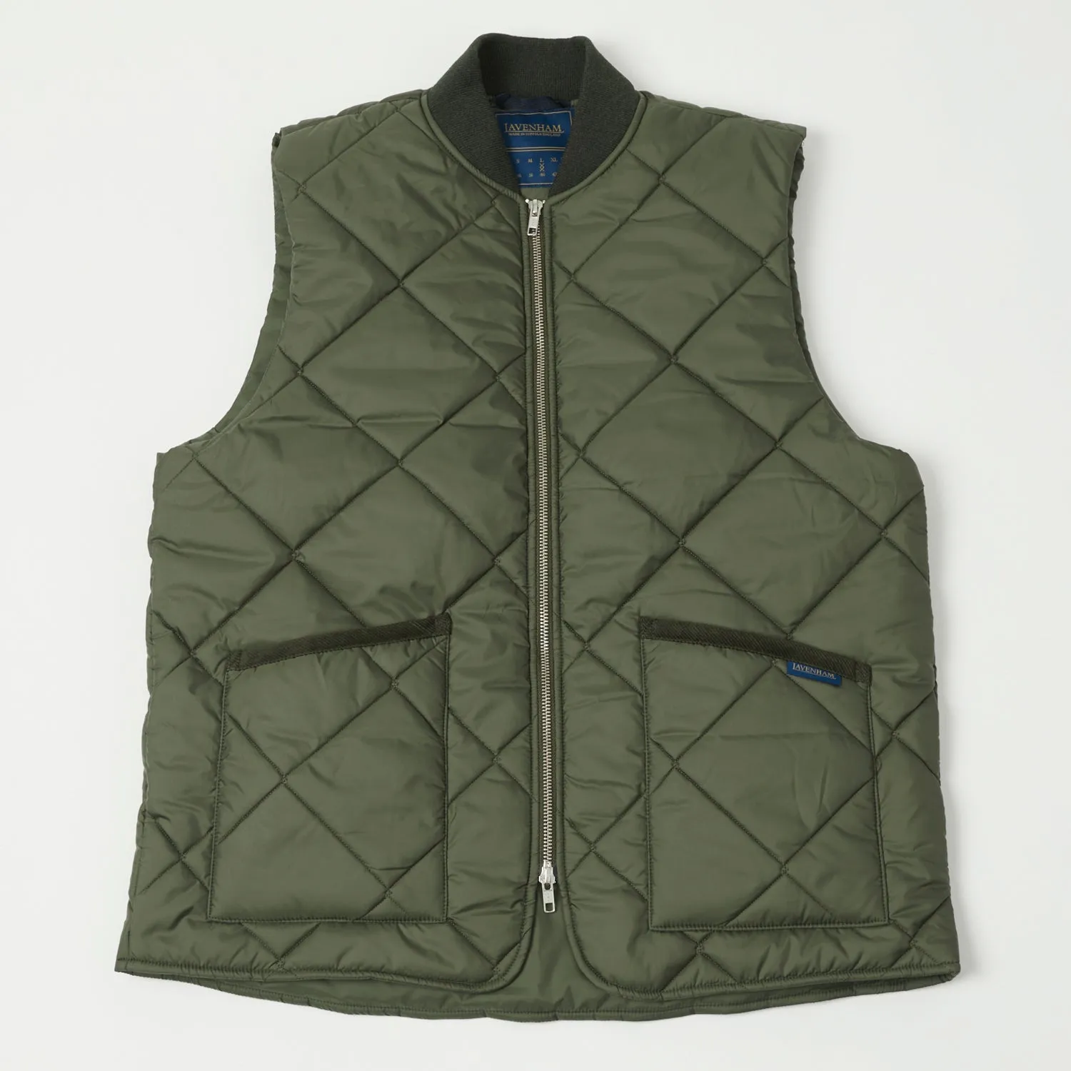 Lavenham Big Quilt Bomber Jacket - Olive Green