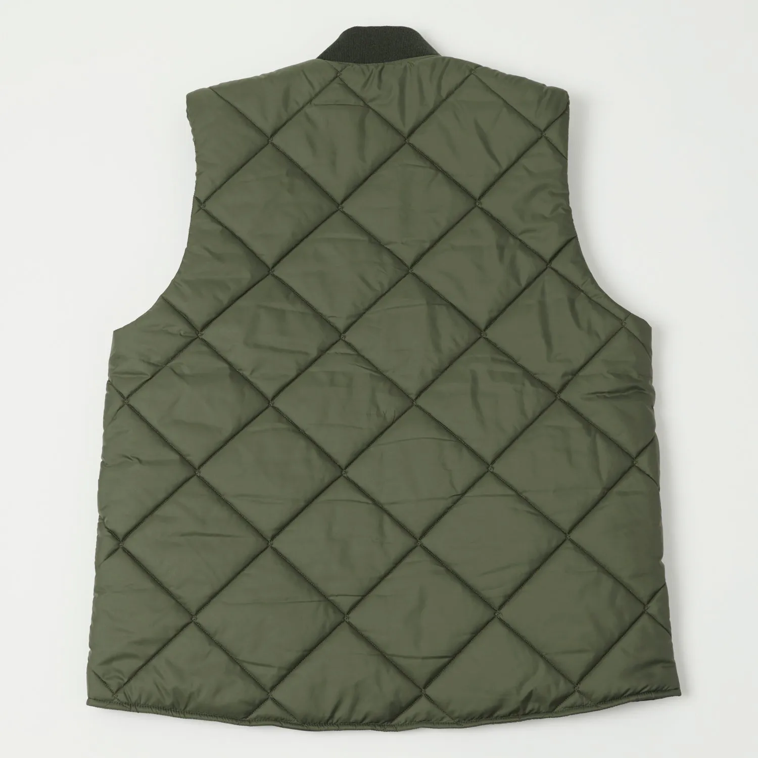 Lavenham Big Quilt Bomber Jacket - Olive Green