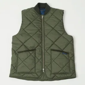 Lavenham Big Quilt Bomber Jacket - Olive Green