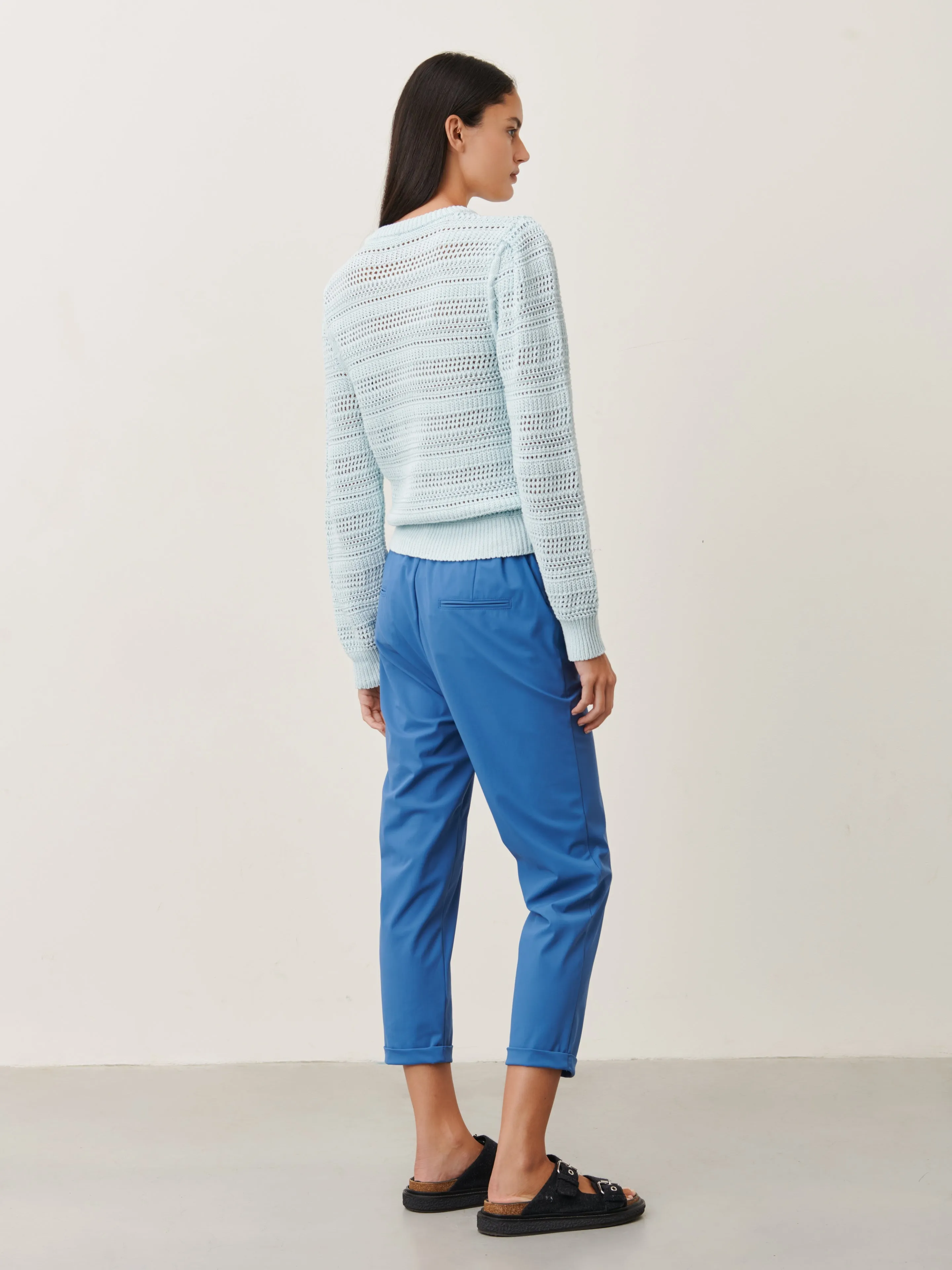 Lena Pants Technical Jersey | Mid Blue