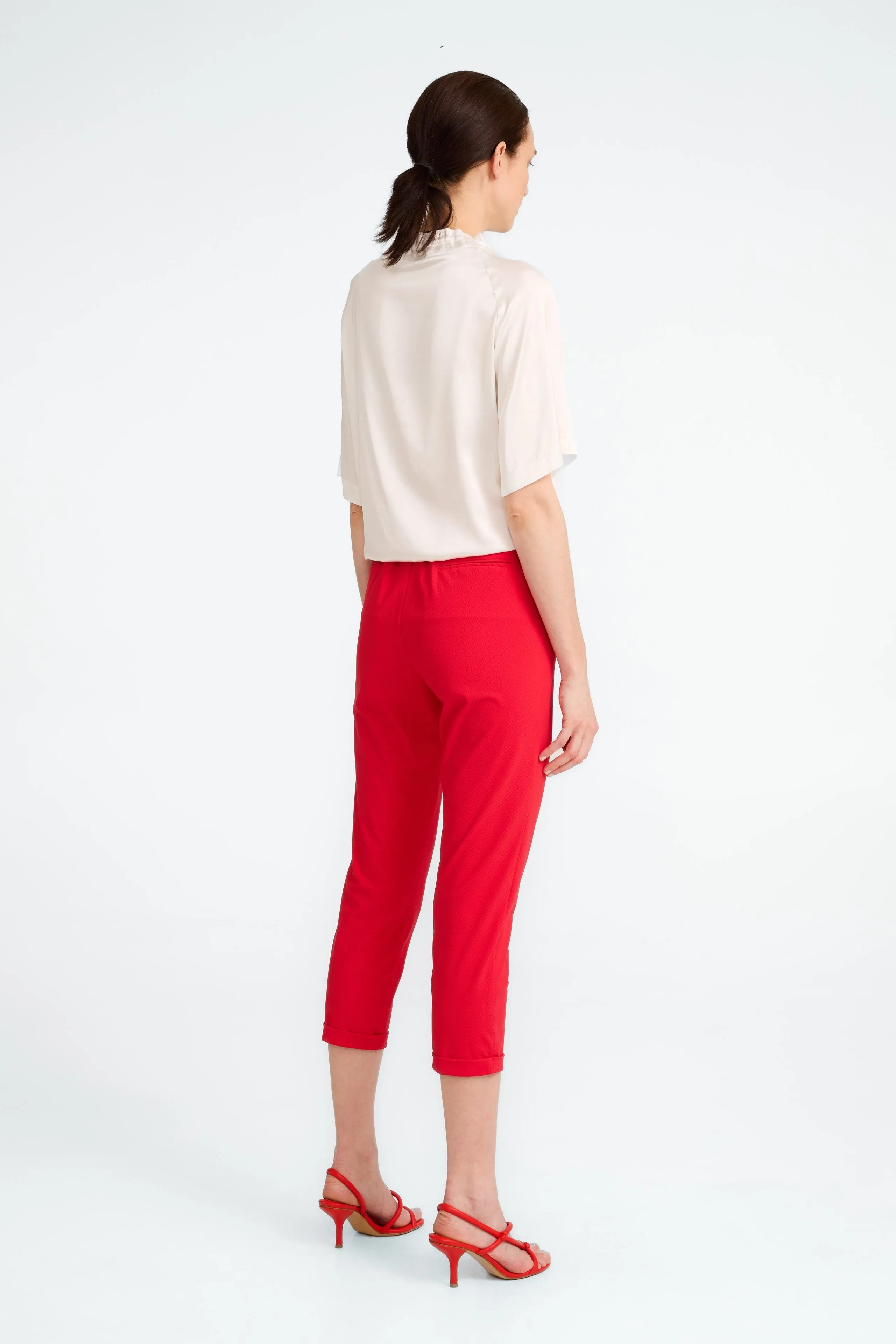 Lena Pants Technical Jersey | Red