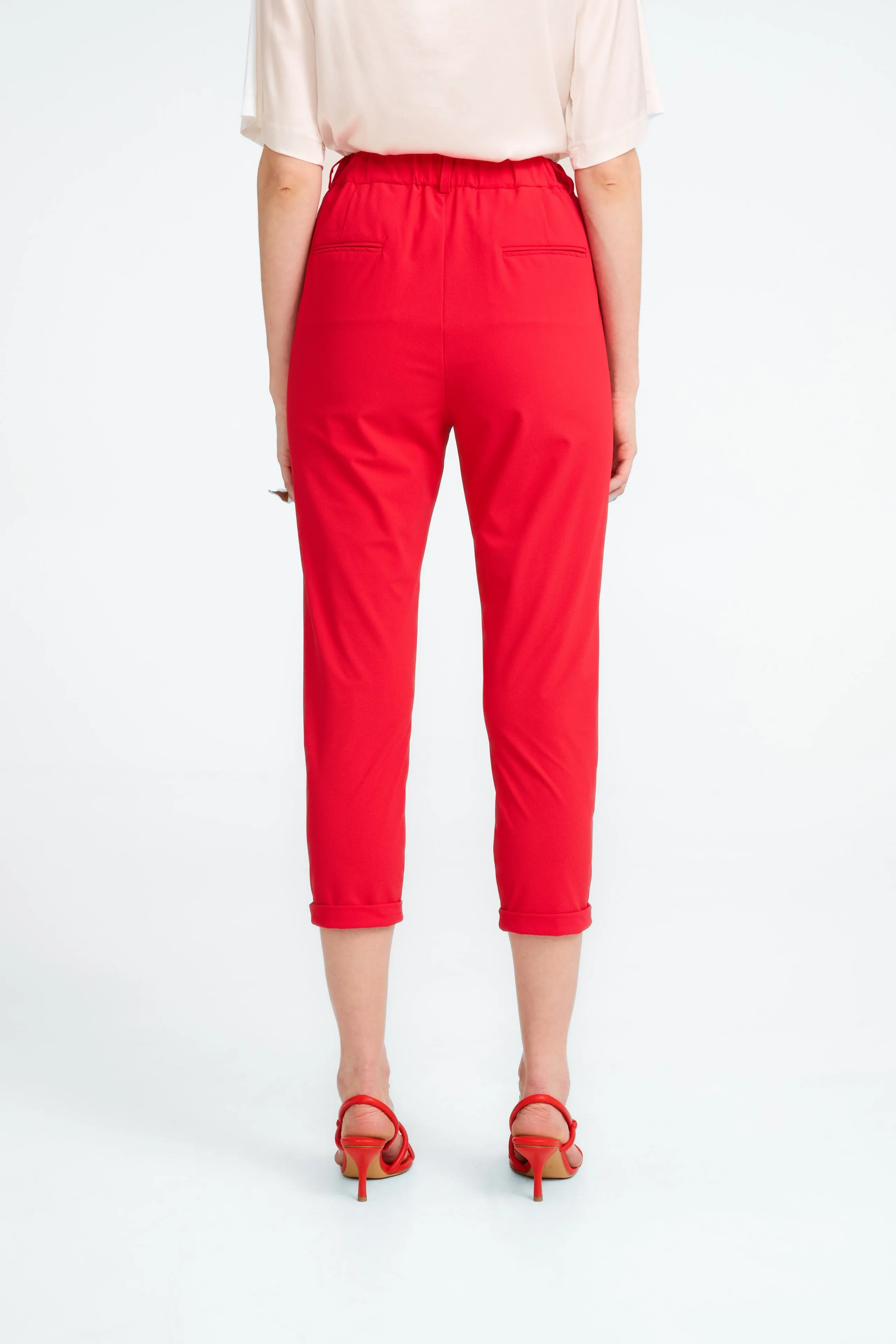 Lena Pants Technical Jersey | Red