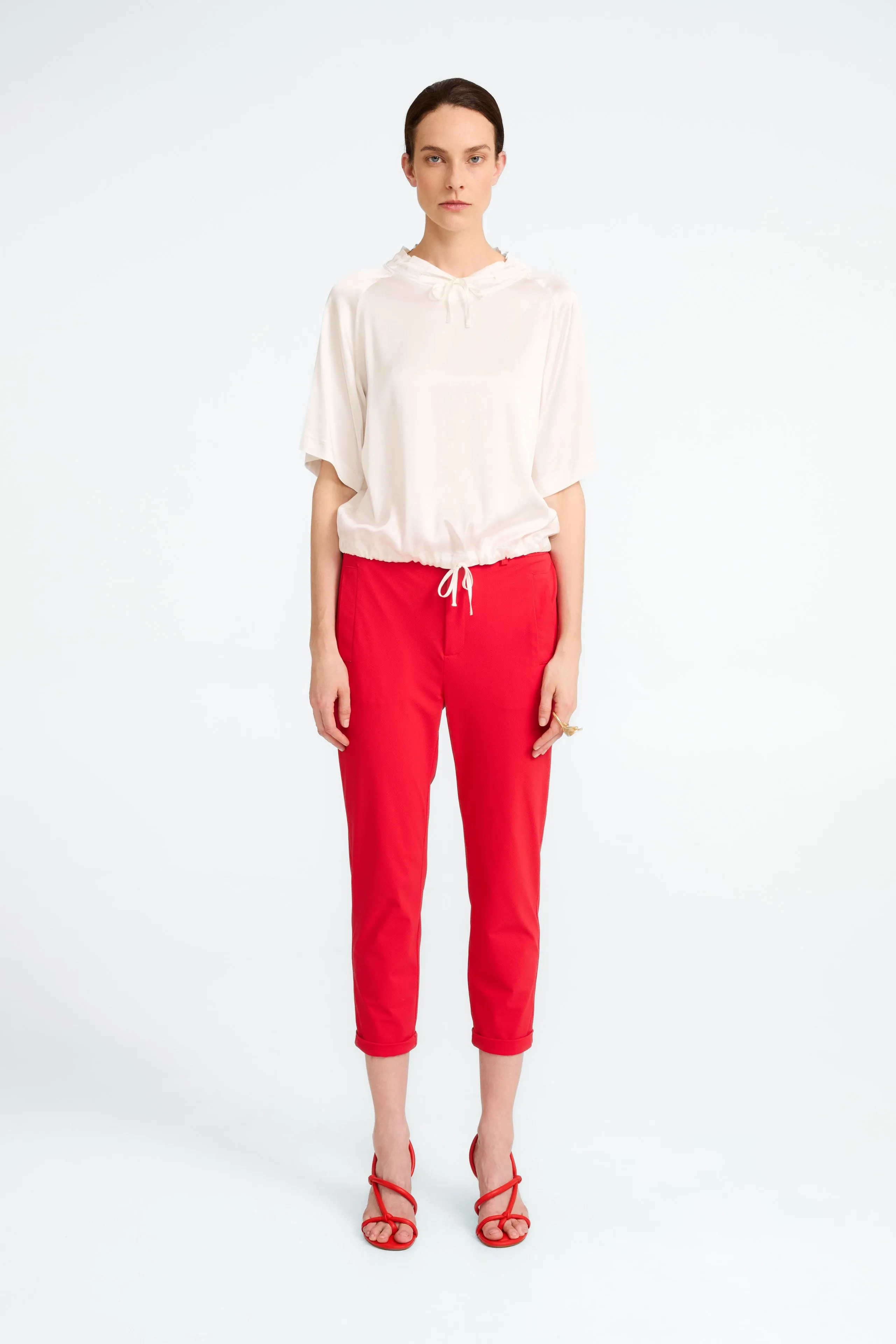 Lena Pants Technical Jersey | Red