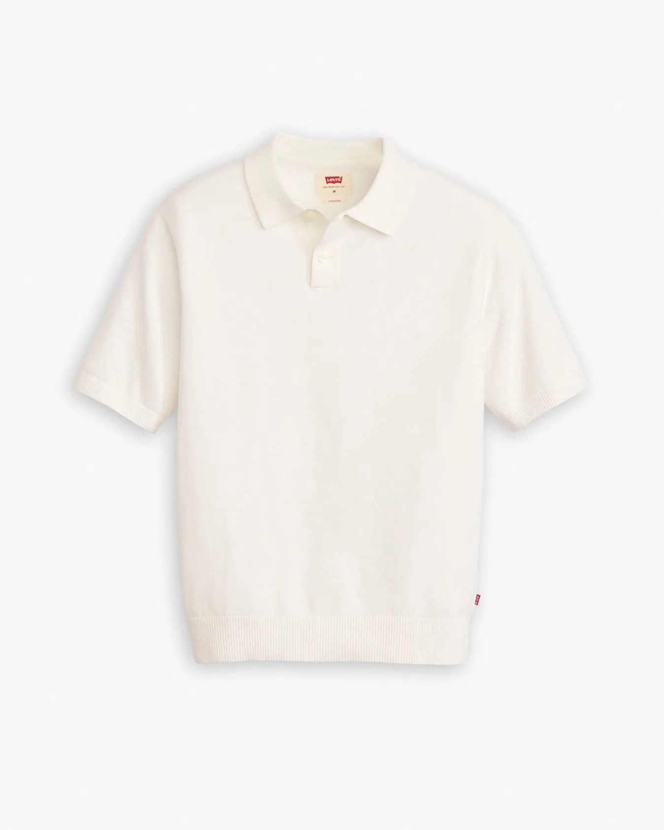 Levi's® Sweater Knit Polo Shirt - Egret