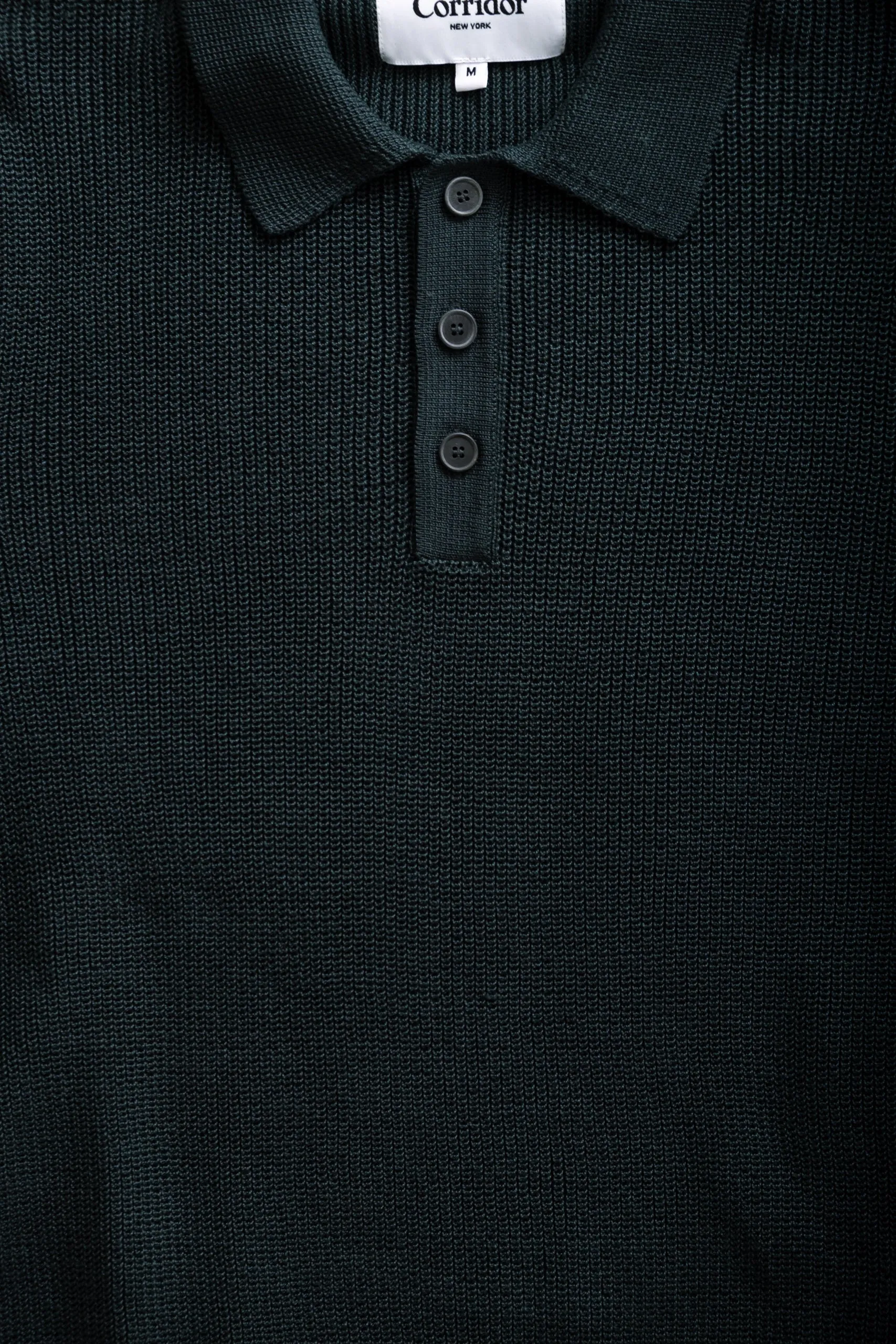 LS SLOUCHY POLO - GREEN