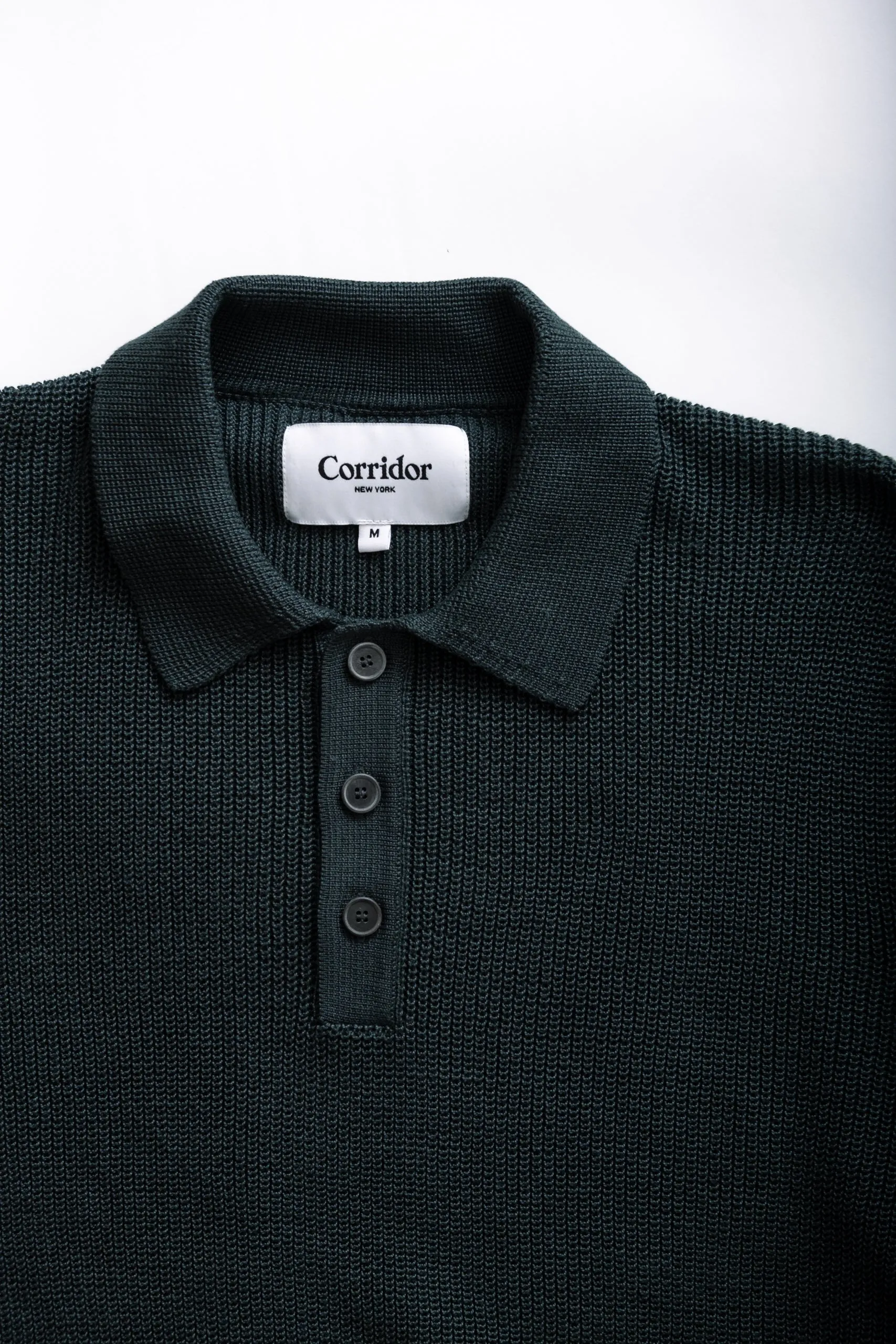 LS SLOUCHY POLO - GREEN