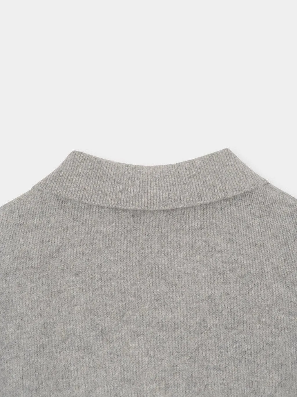 Luxe Raccoon Knit Polo