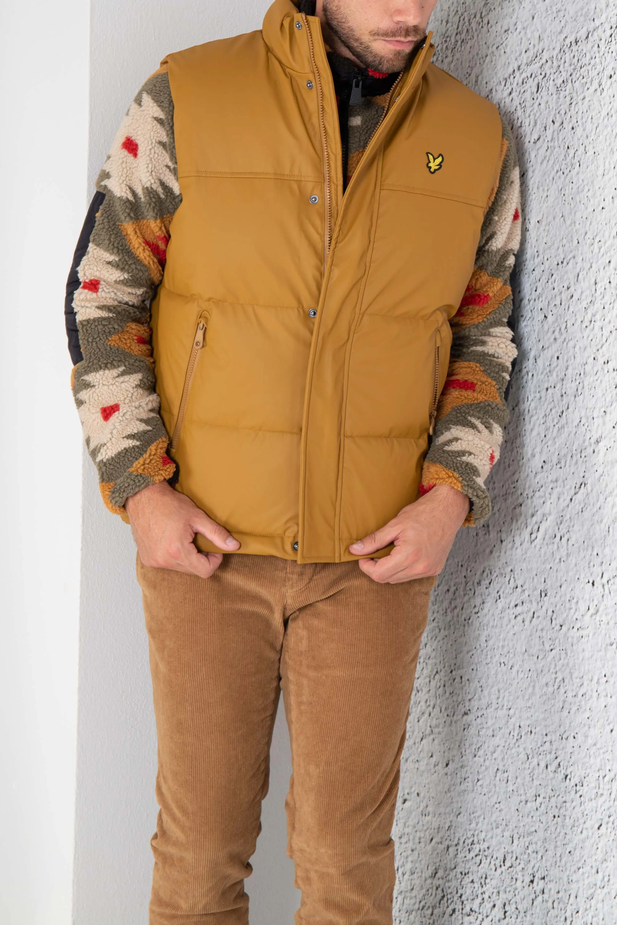 Lyle & Scott Gilet Ecopelle Uomo