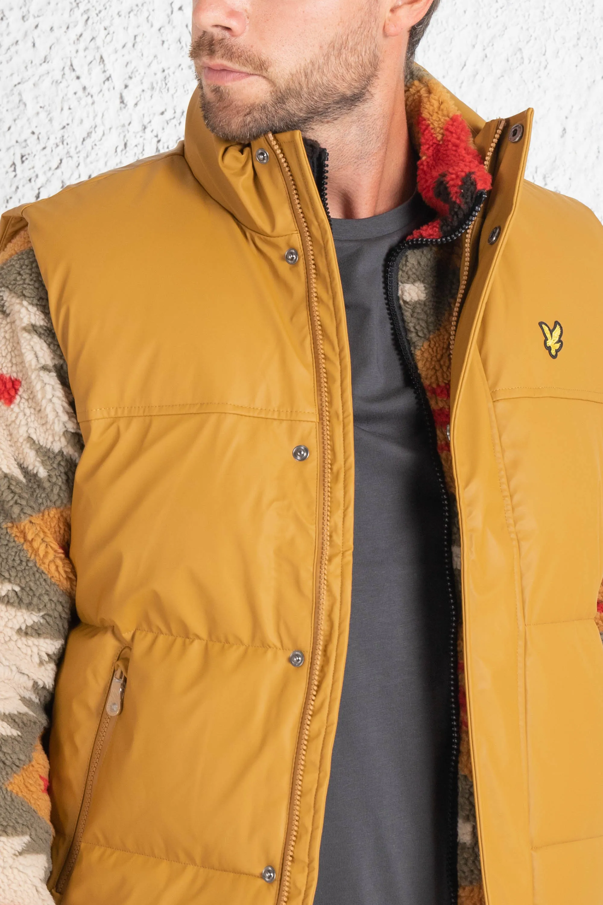 Lyle & Scott Gilet Ecopelle Uomo