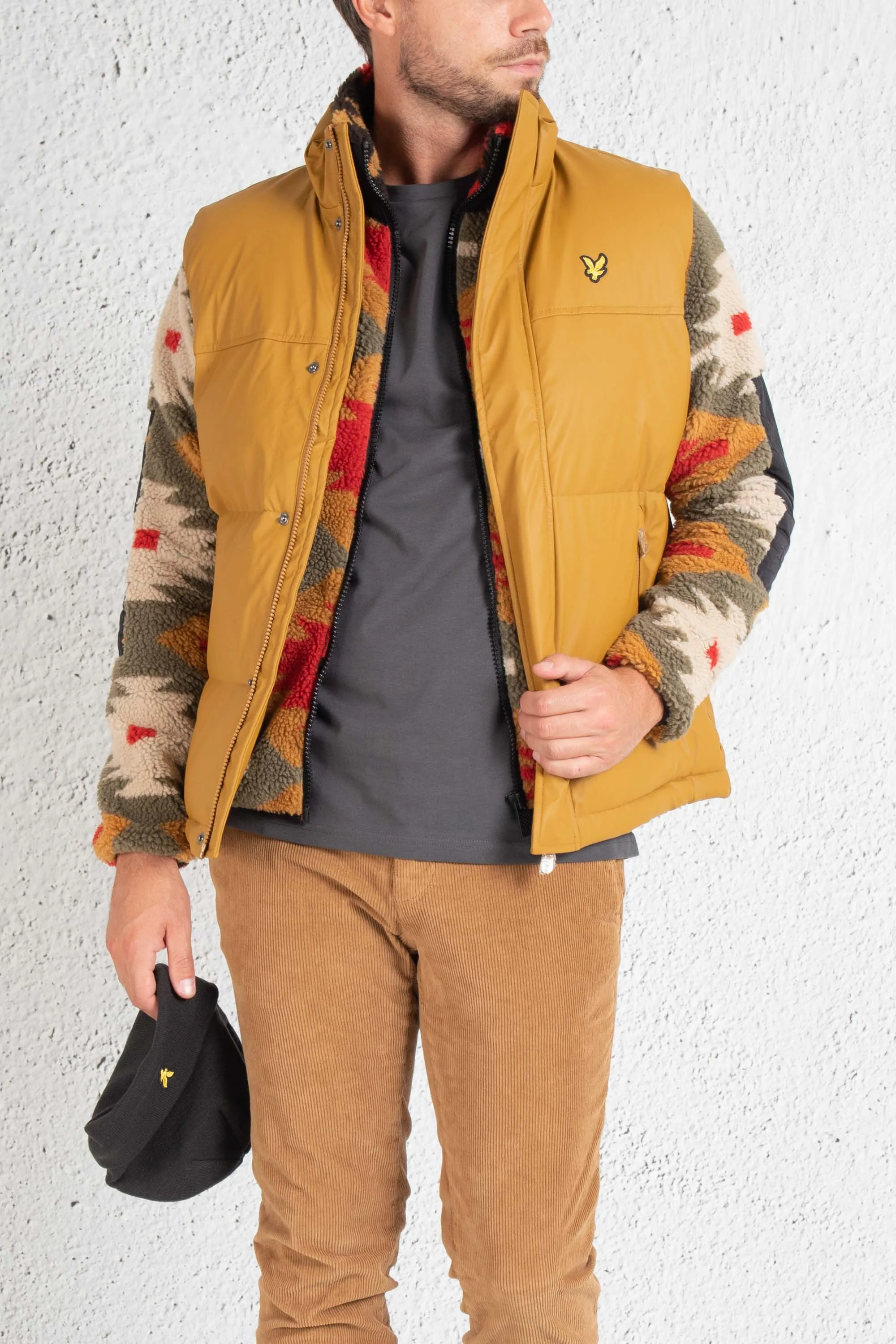 Lyle & Scott Gilet Ecopelle Uomo