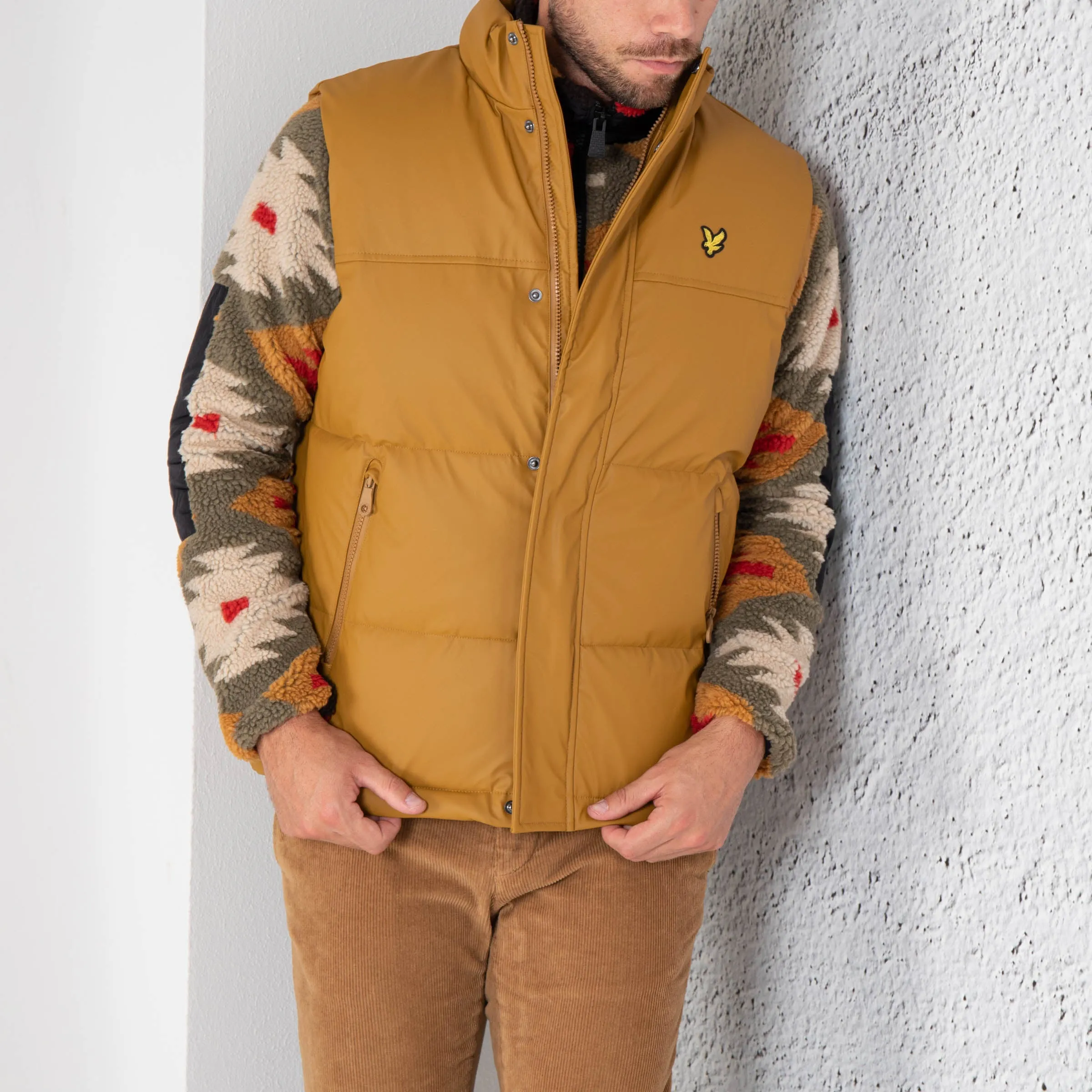 Lyle & Scott Gilet Ecopelle Uomo