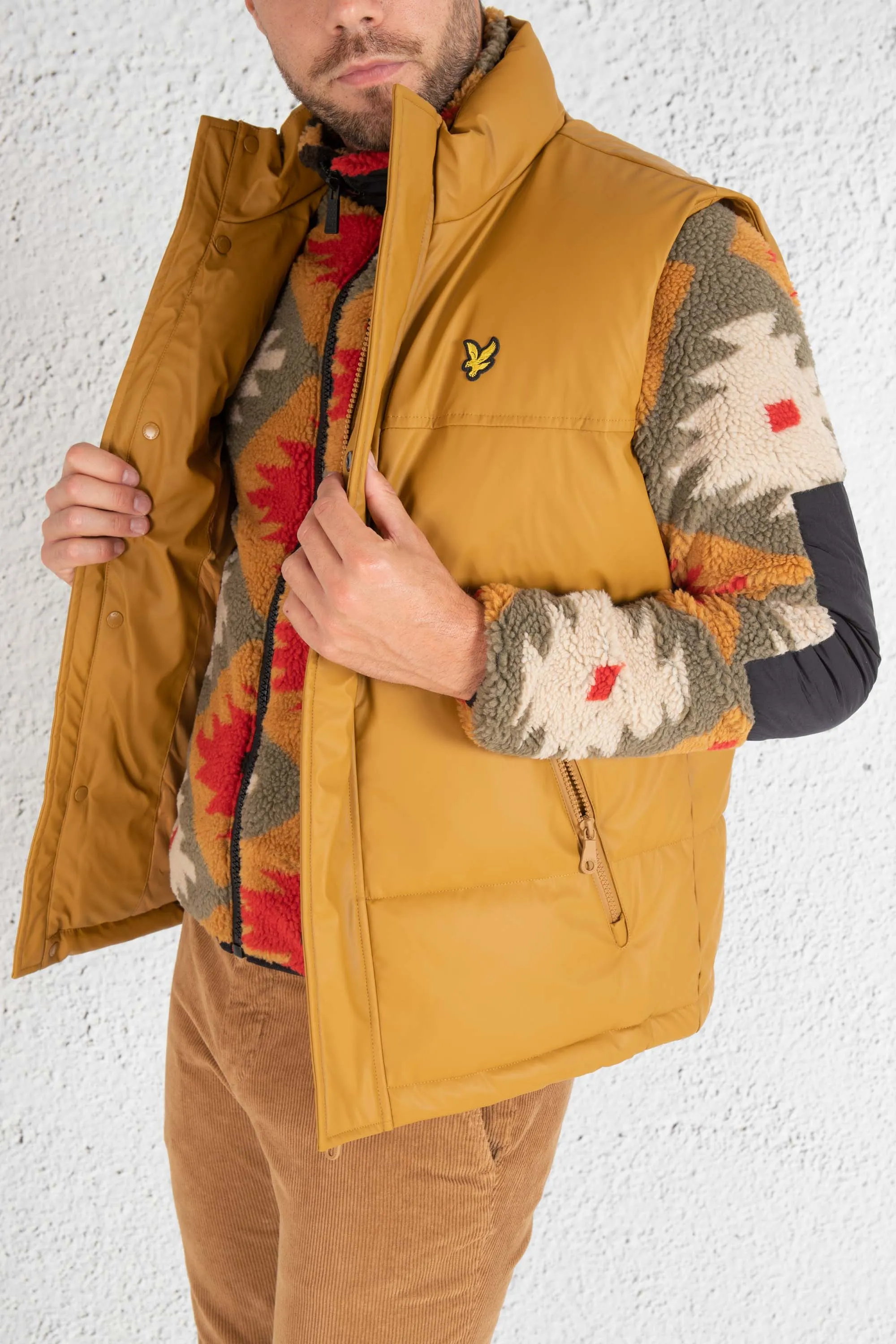 Lyle & Scott Gilet Ecopelle Uomo