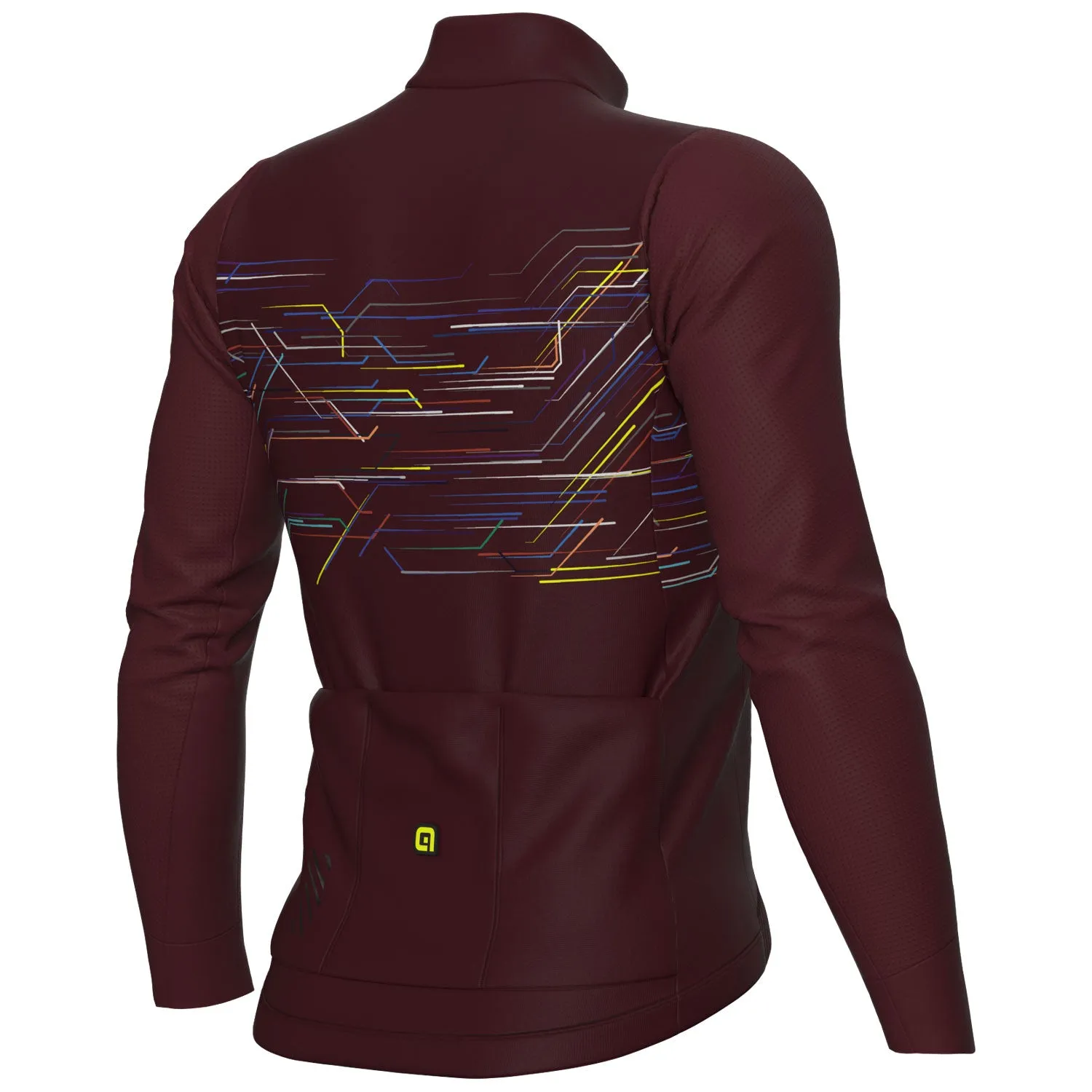 Maglia maniche lunghe Ale PR-E Megabyte - Bordeaux