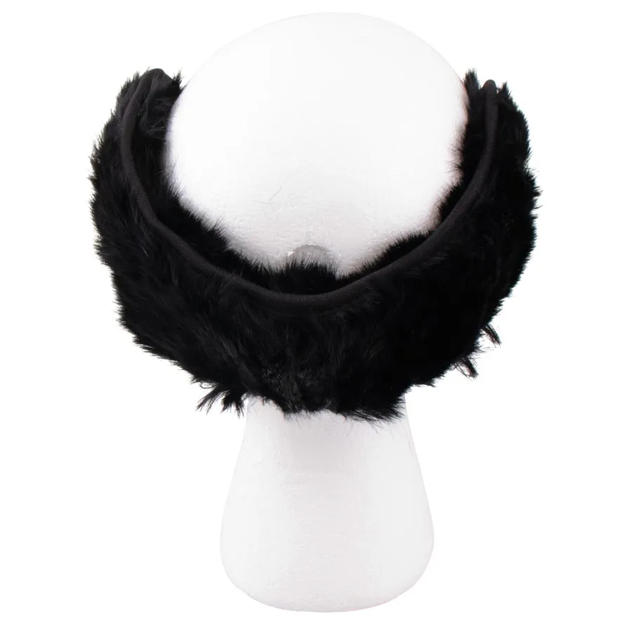 Mens Rubber Fur Ear Muffs