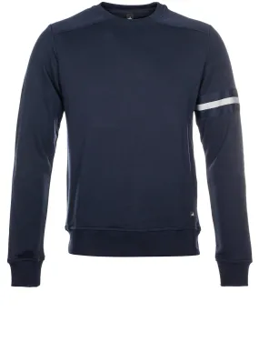 Moore Crew Neck Sweater Navy Blue