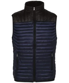 Navy/Black - Domain two-tone gilet