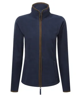 Navy/Brown - Women’s artisan fleece jacket