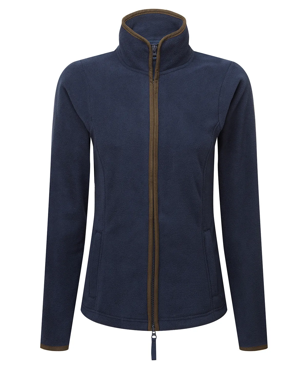 Navy/Brown - Women’s artisan fleece jacket