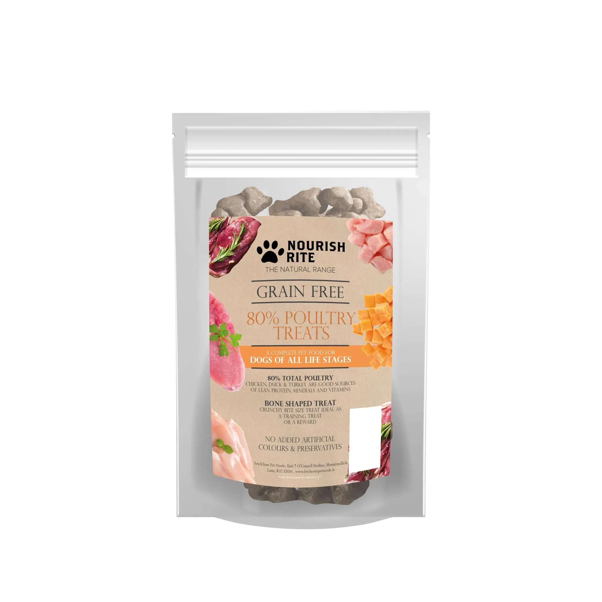 Nourish Rite Grain Free 80% Poultry Treats