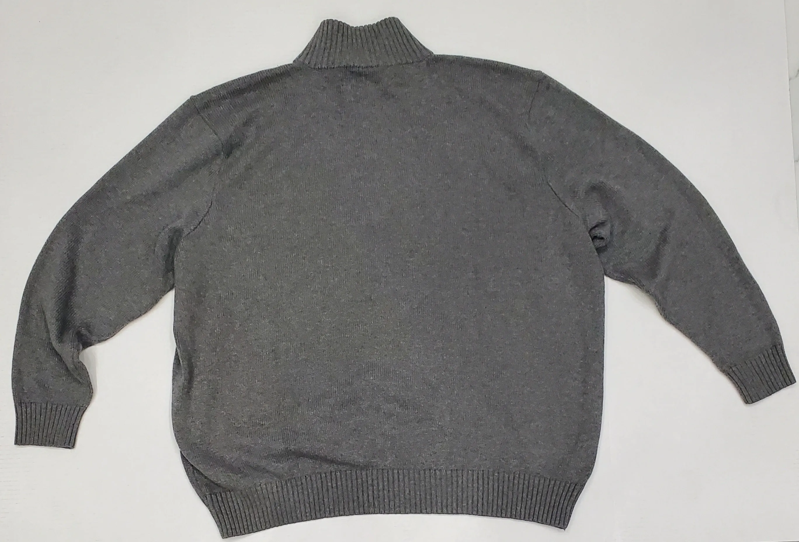 Nwt Polo Big & Tall Grey Heather Half Zip Sweater