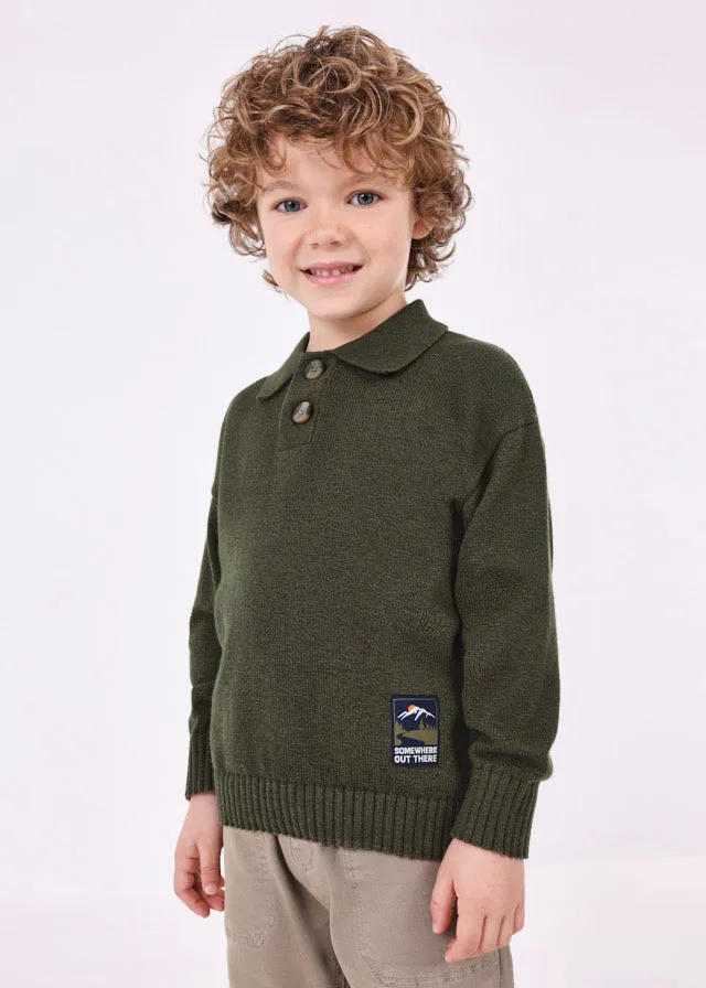 Olive Polo Sweater