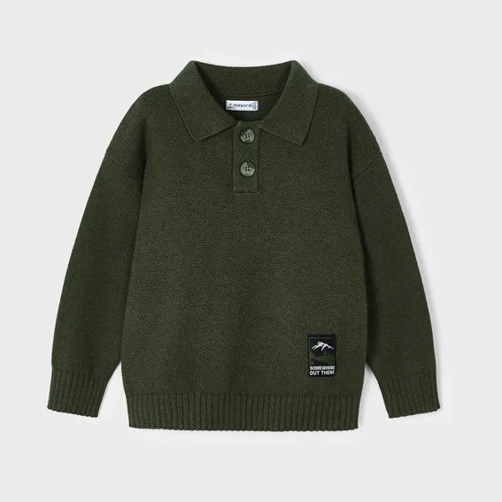 Olive Polo Sweater