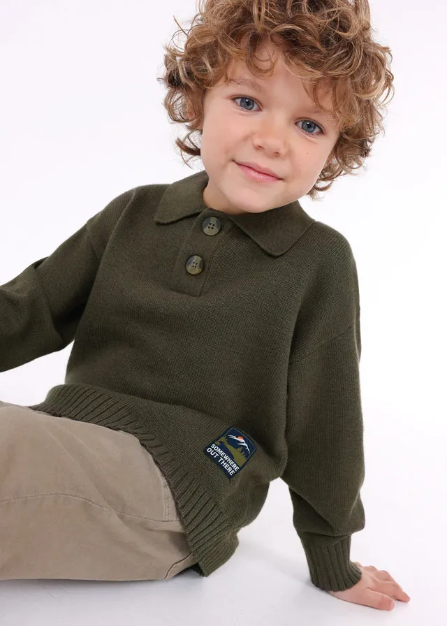 Olive Polo Sweater