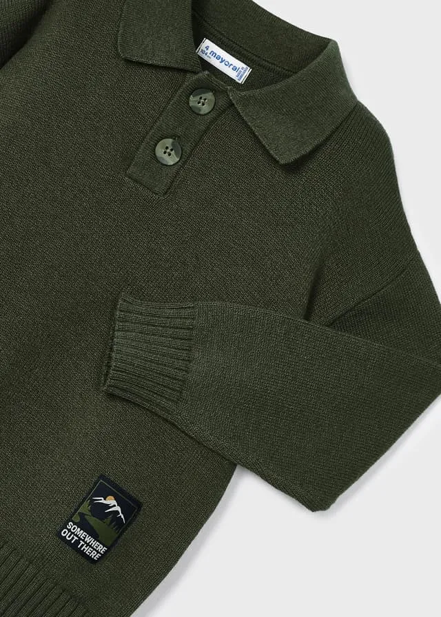 Olive Polo Sweater